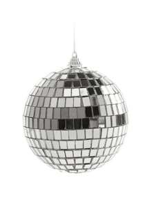 1 szt. Lustrzana kula dyskotekowa odblaskowa srebrna dekoracja wisząca ozdoba najlepsze prezenty