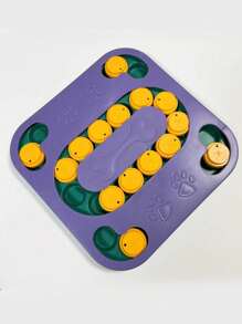 1pc Dog Puzzle Toys Slow Feeder, Interactive IQ-Enhancing Food Dispenser, Non-Slip Slow Eating Bowl, Cat And Dog Food Game, Durable And Easy To Clean, Anti-Choking Function, Slow Feed Treat Dispenser, Suitable For Small To Large Dog Breeds For Intelligence Training.