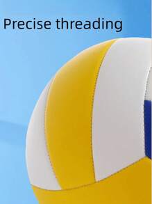 1pc Multi-Color PU Stitched Volleyball, , Elastic, High-Bounce 5# Beach Volleyball For Competition And Training