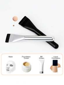 One Line Foundation Brush Flat Head Knife Edge One Line Makeup Brush Base Makeup Refresh Hand Liquid Foundation Seamless Mask Brush - Multicolor - View 5
