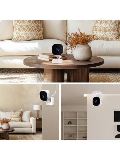 1pc APP Security Camera Indoor, 1080P Pet Camera, Mobile Phone APP, Foldable Home Baby Flexible Installation, Motion Detection, Two Way Audio, Night Vision. view 4