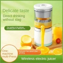 1 Pc Portable Electric Juicer, Multi-Functional Fruit Juice Maker For Home Use, USB Rechargeable Automatic Fresh Squeeze Machine For Orange, Watermelon, Lemon,Blenders For Kitchen, Travel Essential, New Year And Christmas Gifts For Women