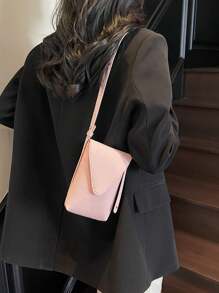 1 件女式 PU 皮革简约纯色手机包，多功能单肩包/斜挎包，适合节日、约会、礼物 - 彩色 - 查看 8