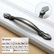 1 件锌合金橱柜/抽屉拉手，巴洛克风格欧洲复古家具装饰旋钮，适用于儿童房、橱柜、衣柜、柜门、梳妆台、美式家具