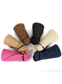 男女可折叠太阳帽，夏季沙滩帽，透气户外防晒露营帽 - 圓卷空頂草帽 - 查看 6