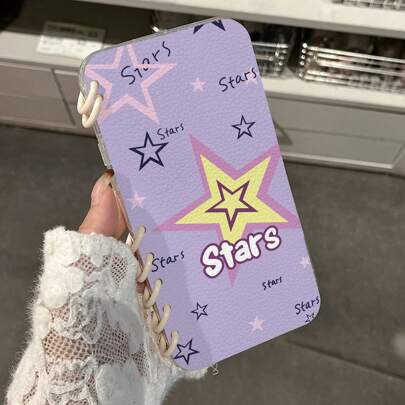 StarShockproof 手机壳适用于 iPhone 16 Pro Max、11、12、13、14、11 Pro Max、12 Pro Max、13 Pro Max、14 Pro Max、XR、15、15 Pro、15 Pro Max、16 Pro、16 Plus - 透明紫木兰和白色圆环