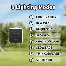 1 pieza Luces de cadena LED con forma de gota de agua solares, impermeables, con efecto de parpadeo de estrellas, para decoración navideña, otoñal, para interiores y exteriores