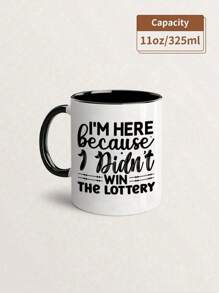 1pc 11oz Funny Double-Sided Ceramic Coffee Mug,Tea Cup,Insulated Cup For Hot Drinks, Hand-Wash Only, Novelty Design,Father's Day Gifts, Reusable Humorous Gift For Men And Women,Birthdays, Summer And Winter Drinking Utensils,Christmas Gift, Family & Friends - Ideal For Holidays & More,Water Cup,Boyfriend And Girlfriend,Perfect For Sister Boss Employee Co-Worker Office Mug Back To School