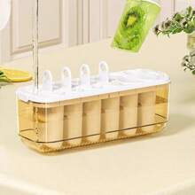6-Cavity Homemade Ice Pop Mold, Easy Removal, Comes With Reusable Sticks, Funnel And Cleaning Brush - Perfect For Homemade Ice Pops, Fruit Infusions And Party Treats