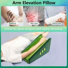 Zelen Arm Wedge Elevation Pillow Post Surgery Wrist Arm Tunnel Pillow Elevating Arm Support Elbow Pillow For Sleeping Adults Arm Rest Foam Medical Wedge Pillow Elevated Broken Arm Elevator