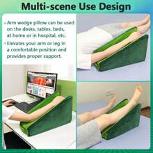 Zelen Arm Wedge Elevation Pillow Post Surgery Wrist Arm Tunnel Pillow Elevating Arm Support Elbow Pillow For Sleeping Adults Arm Rest Foam Medical Wedge Pillow Elevated Broken Arm Elevator