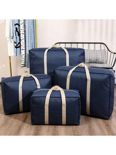 1pc Oversized Folding Travel Bag, Storage Bag For Transporting Large Items, Waterproof Travel Tote, Garment Bag, High Capacity Luggage Bag, Travel Essentials