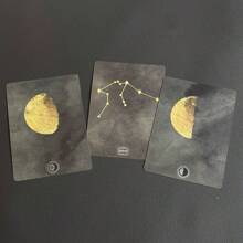 Living Wheel Astrology Oracle Cards, 55 Cards, 9X6cm - Black - View 2