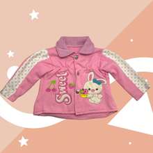 Abrigo de moda para niña - Rosa - Ver 1