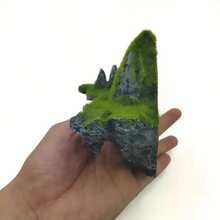 树脂人造山，具有天空之城主题，具有漂浮山脉和人造苔藓，适用于水族馆造景