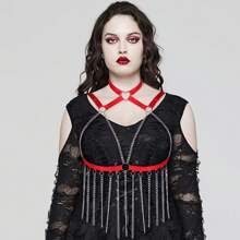 Gothic Punk Body Harness Bra For Women Sexy Lingerie Breast Hollow Cage Bra Harness Cupless Strappy Bralette Elastic Cage Harness Belly Belts Party Dance Rave Accessories Plus Size - Multicolor - View 4