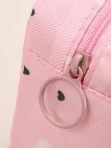 1pc Cartoon Printed Cute Feminine Sanitary Pad Bag, Zipper Closure Portable Lightweight Storage Pouch, Waterproof Small But Spacious Coin Purse, Multi-Purpose Organizer Bag, Gift For Women - Multicolor - View 12