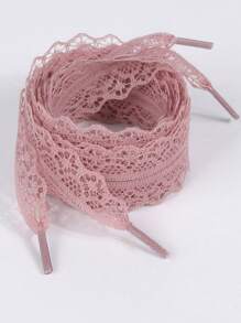 2pcs Lace Shoelaces, Beautiful DIY Ballet Girl Accessories, Black & White Silk Lace Trim Shoelaces,Shoe,Spring Summer Picks,Brides Maid Gifts,Room,Bedroom Decor,Beach,Travel,For Men,For Women,Vacationcute Stuff - Multicolor - View 16