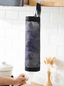 3/1pcs Garbage Bag Storage Hanging Bag, Wall Mounted Drawstring Shoe Storage Bag, Kitchen Plastic Bag Storage Bag, Woven Net Bag, With Hang Net Storage Plastic Bag Rack And School Supplies University Student Storage Bag - Multicolor - View 11