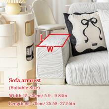 1pc Plush Sherpa Jacquard Anti-Slip Sofa Seat Cushion Cover, Soft & Skin-Friendly, Modern Minimalist Style, Pet-Friendly, Scratch-Resistant, Fits L-Shaped Combination Sofa & 1/2/3/4 Seat Sofa (Sold Individually) - Light Grey - View 14