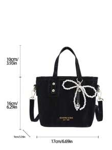 New Versatile Niche Solid Color PU Leather Handbag With Pendant, Fashion Small Outdoor Travel Vacation Square Bag, Lightweight Simple Street Shopping Crossbody Bag, Versatile Modern Business Commuting Women Shoulder Bags For Daily Office Use - Multicolor - View 10