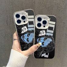 1 pieza Funda de teléfono con estampado de elemento de payaso Joker, funda de teléfono móvil resistente a golpes, compatible con , funda de teléfono móvil personalizada - Patrón de elementos de payaso horizontales - Ver 2