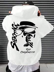 Sabotage National Rap Singer Sweatshirt Flannel Hooded Cold Weather Sweatshirt - trắng - Xem 1
