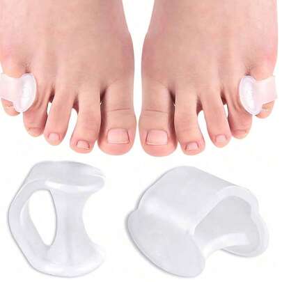2pcs/4pcs Soft Toe Separator, Waterproof, Durable Toe Protector Sleeves, Suitable For Sports And Daily Use