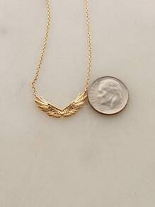 1pc S925 Sterling Silver Creative Angel Wings Pendant Necklace, Elegant & Versatile, Great Gift For Women Daily Wear And Festivals