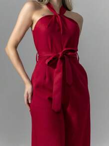 Tailored Overalls M3094 - Burgundy - View 7