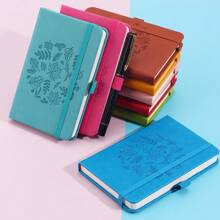 Carnet de notes portable de style rétro format A6, mini bloc-notes minimaliste de poche, pages intérieures à grille blanche, petit journal intime, cahier de croquis, cadeau de récompense pour étudiant, 8 options de couleurs, fournitures scolaires, rentrée des classes