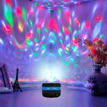 具有北极光和水晶效果的 LED 投影灯，部分配有遥控器，颜色多样，适用于房间装饰、节日和派对装饰 - 多色光 - 查看 10
