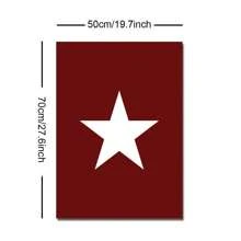 1/3 套时尚豹纹星形墙饰，粉色俏皮猎豹墙饰印花，你看起来真好，极简主义多巴胺装饰，无框墙饰 - 黑色 - 查看 9