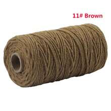 2 mm*100 m Corde de macramé, fil naturel épais, corde tressée synthétique filée au cœur, corde de macramé à 4 torons pour suspensions murales, accroches, DIY, décorations de la maison, emballages cadeaux