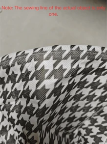 1 Large-Capacity Laundry Basket With Houndstooth Pattern Room Decor Home Decor Fall Decor Bedroom Decorlaundry Hamper,Washing Basketbathroom Organizer,Basket,Storage Basket,Foldable Laundry Basket - Multicolor - View 10