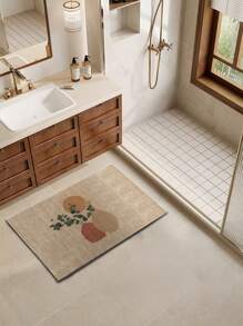 1 件日式奢华印花水晶天鹅绒入口门垫，简约门厅前门垫，耐污快干易保养，适用于入口、浴室、厨房、农场等场合 - 彩色 - 查看 15