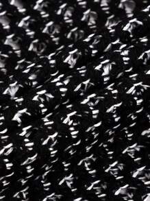 Unisex Simple Casual Loose Distressed Letter Print Crew Neck Short Sleeve Sweatshirt, Spring/Summer - Black - View 9