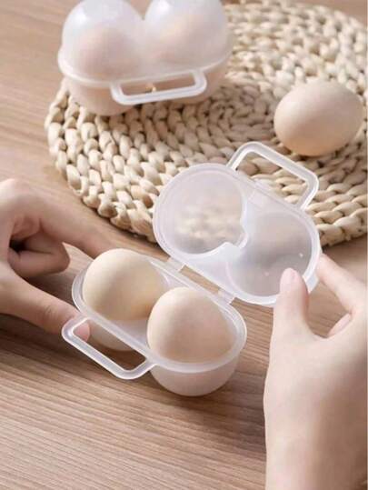 1pc Portable Egg Storage Box, Egg Tray, Suitable For Home And Outdoor, Convenient To Carry, Personalized Cuisine, Gift For Dad