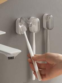 Giá đựng bàn chải đánh răng 4/2/1 chiếc, Giá đựng bàn chải đánh răng du lịch, Giá đựng bàn chải đánh răng treo tường đơn giản, chống bụi, không cần khoan, không làm hỏng tường, có nắp tự đóng, tiện lợi cho cốc nước súc miệng và bàn chải đánh răng, Giá đựng bàn chải đánh răng điện treo tường, chống bụi và chống bắn nước, Trang trí nhà cửa và phòng tắm, Trang trí mùa thu, Trang trí mùa tựu trường - Nhiều màu - Xem 5