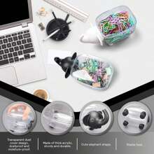 1 pieza Caja de almacenamiento con forma de elefante/oveja linda, organizador de cosméticos impermeable, decoración del hogar a la moda, caja de almacenamiento decorativa simple y práctica, regalo ideal para mujer en inauguración de casa o cumpleaños, apto para habitación, dormitorio, baño, Pascua, boda