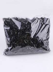 1000pcs/Pack Black Disposable-Use Small Rubber Bands, High Elasticity, Suitable For Hair Tie, Packaging