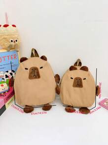 Custom Backpack, Custom Name, Casual And Versatile Cute Capybara Custom Backpack. Perfect For Boys And Girls, Freshmen, Great For Outdoor Activities, Back To School Travel, Birthday Gifts For Good Friends. Backpack