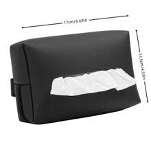 Scatola porta fazzoletti da montare sull'auto, porta-bracciolo, borsa con cordoncino, parasole montato sul sedile posteriore dell'auto, borsa porta fazzoletti per accessori interni dell'auto, organizer per il trasporto