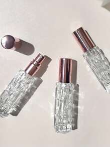 10ml Glass Bottle Perfume Refill Bottle Portable, Mini Refillable Spray, Portable Purse Perfume Container, Canned Perfume Pump Box, Cosmetics Container Spray, Travel Essential Oil Perfume, Mini Spray Glass Bottle, Bottled Perfume Spray Back To School