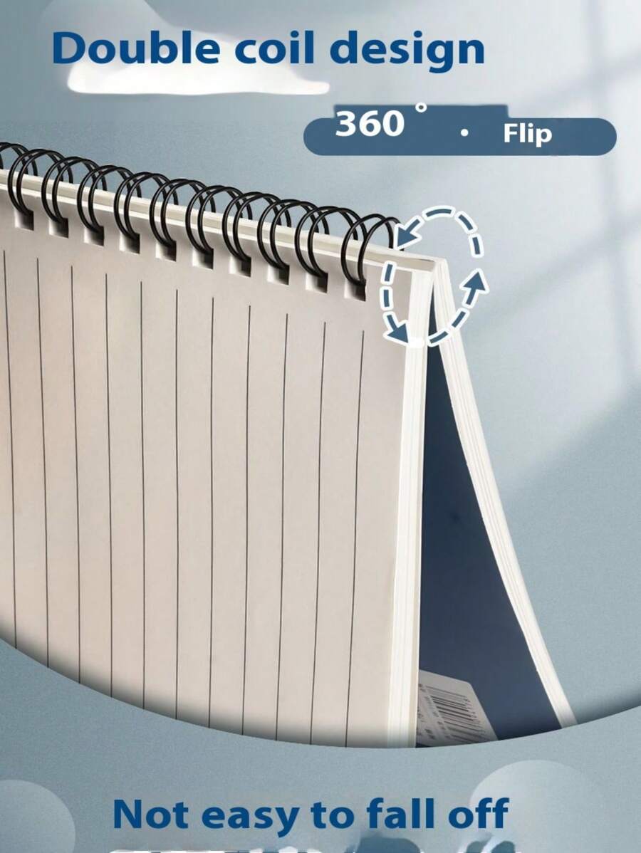 4 件 A5/B5 厚螺旋装订笔记本，高品质简约便笺本，批发文具练习本、学校用品、返校