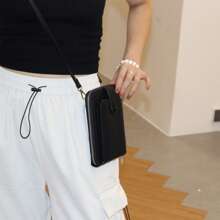 Large Capacity Multifunctional Women's Shoulder Crossbody Bag Versatile Commuter Practical Mini Tote Minimalist Design For Women Wallet Purse Wallet Wallet - Black - View 3