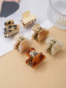 2pcs Random White & Golden Hair Claw Clips For Women Hair Jaw Clip Hair Clamps Hair Clutch Hair Catcher Clip Fall Winter Hair Clip Hair Accessories For Women For Vacation Outfits Woman