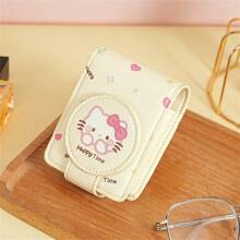 Sanrio High Beauty Mouth Red Envelope With Mirror Portable Travel Makeup Bag Lightweight Makeup Storage Protective Cover