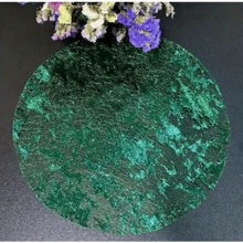 12 tovagliette monouso 40/50 dorate, 13" tovagliette rotonde in maglia metallica glitterata e dorata, centrini di carta velina metallica dorata, decorazioni da tavolo per matrimonio, compleanno e feste