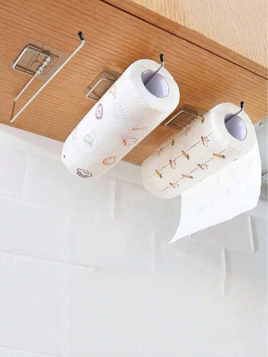 1pc Dishcloth Towel Holder With Hook For Kitchen
